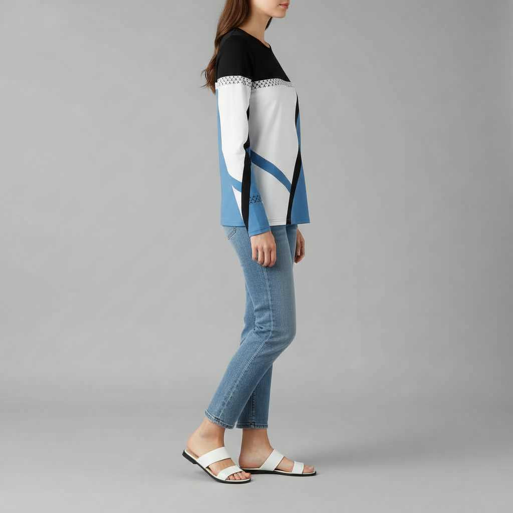 Avril | Modern Graphic Sweater for Women