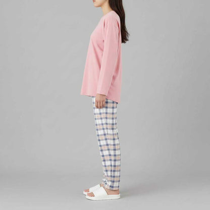 Cozy Elegance | Women's Pajama Sets Winter Checkered Design