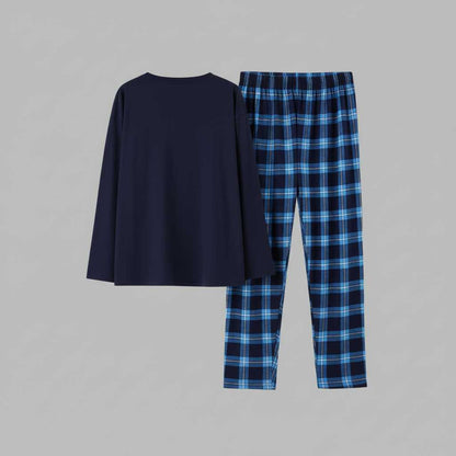 Cozy Elegance | Women's Pajama Sets Winter Checkered Design