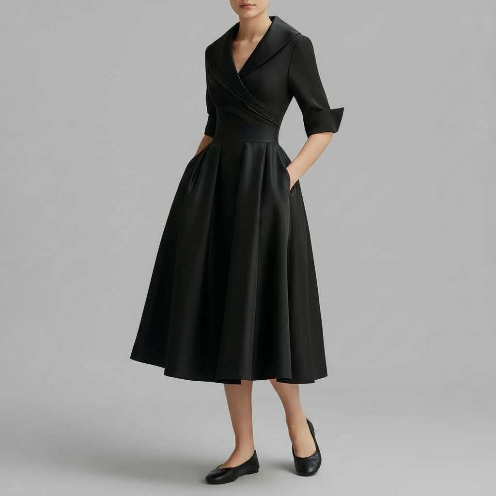 Elegant Midi Dress | Women's Formal Attire