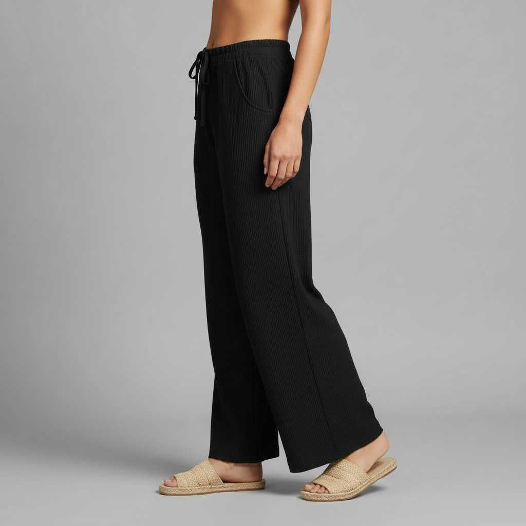 High-Waisted Corduroy Wide Leg Pants | Women's Trousers