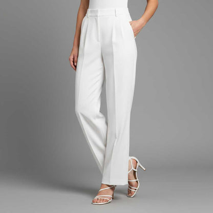 Lena Tailored Wide Leg Pants | Women's Black Trousers