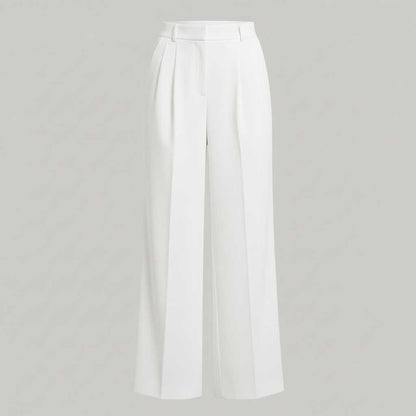 Lena Tailored Wide Leg Pants | Women's Black Trousers