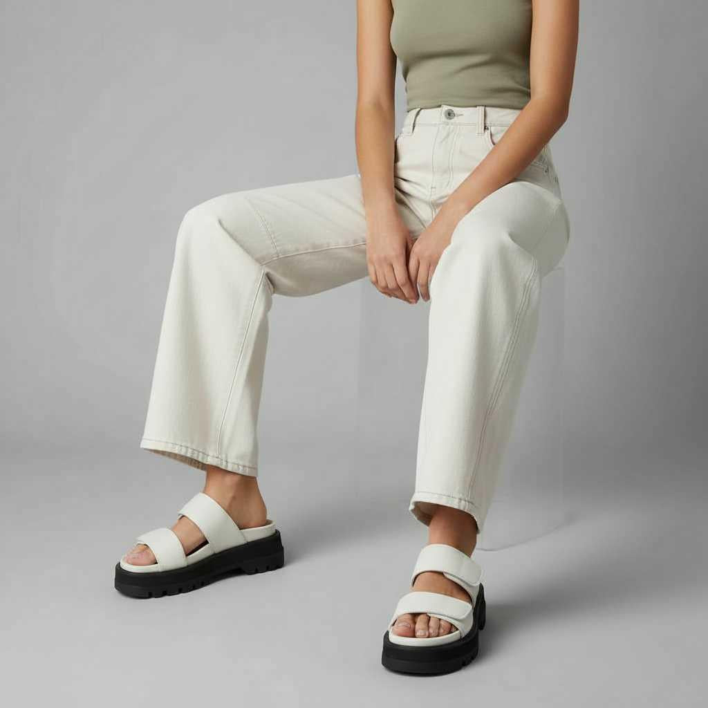 Leopard Print Barrel Jeans | Women's Casual Denim Trousers