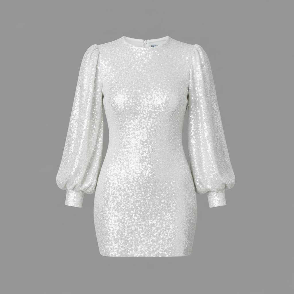 Nicoline | Women's Glitter Cocktail Dress with Open Back