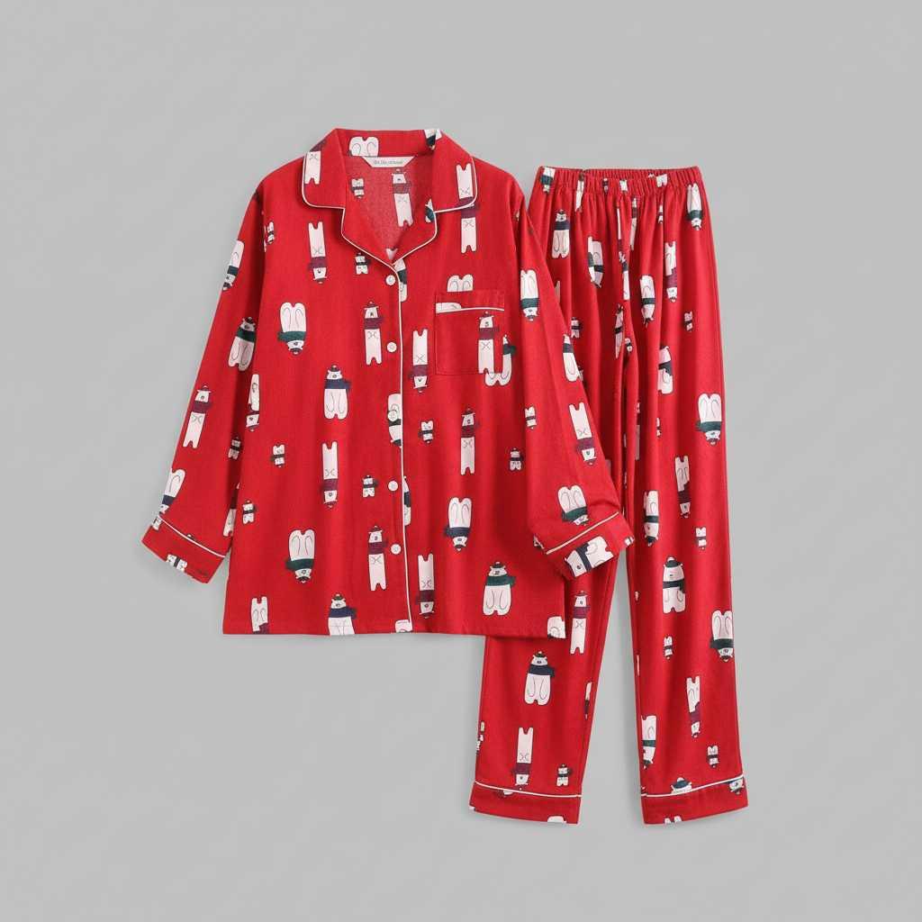 Plaid Cotton Flannel Pajama Set | Women's Sleepwear