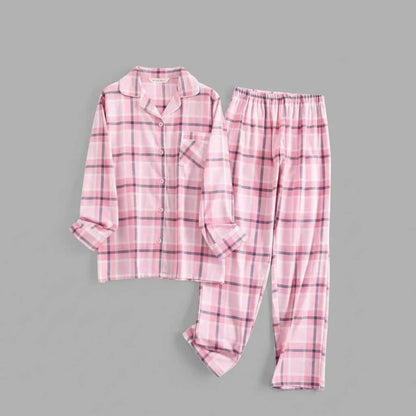 Plaid Cotton Flannel Pajama Set | Women's Sleepwear