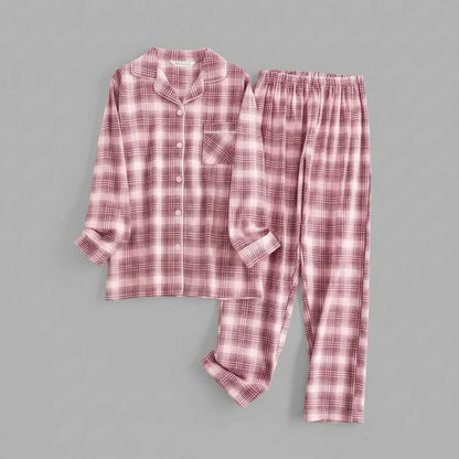 Plaid Cotton Flannel Pajama Set | Women's Sleepwear