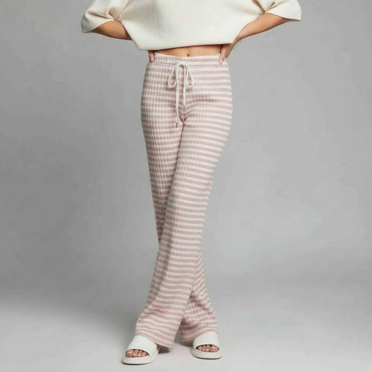 Striped Lace-Up Pants | Women's Casual High Street Pants