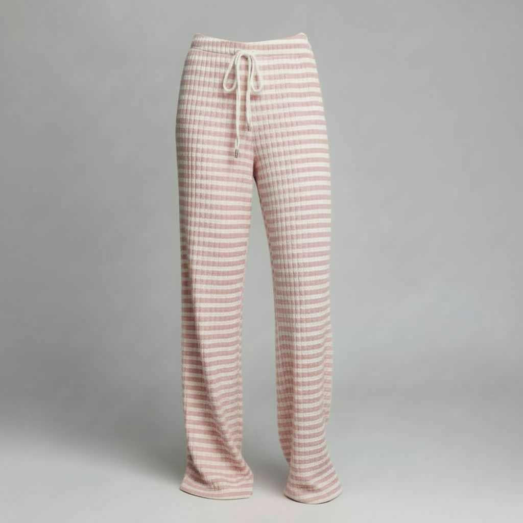 Striped Lace-Up Pants | Women's Casual High Street Pants