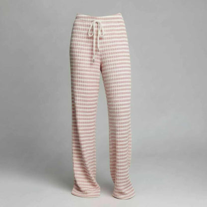Striped Lace-Up Pants | Women's Casual High Street Pants