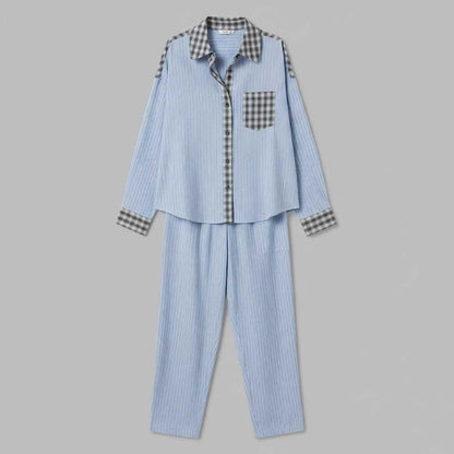 Women's Pajama Set | Long Sleeve Shirt and Trousers
